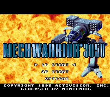 MechWarrior 3050 (USA) screen shot title